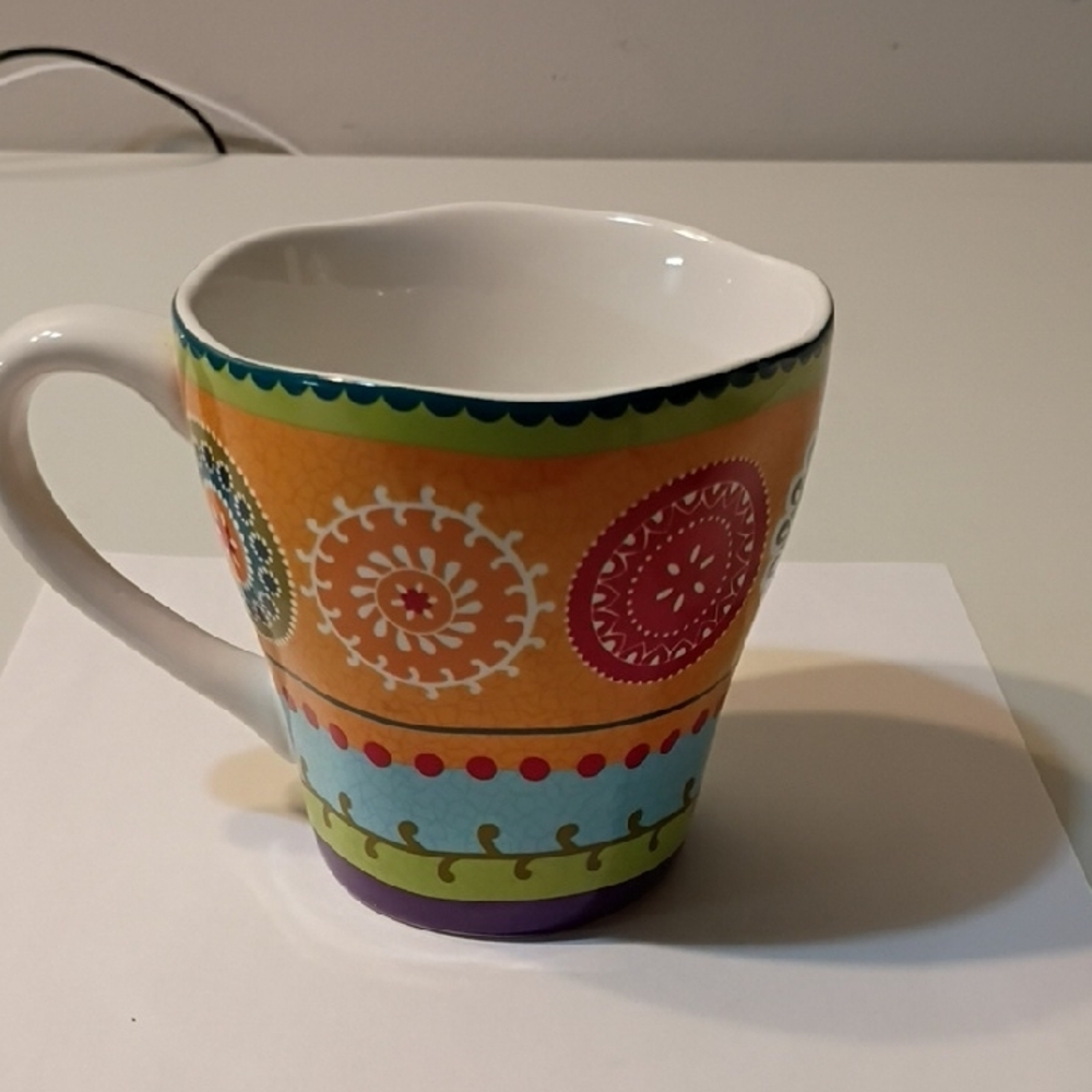 222 Fifth Multicolor Patterned Mug - Picture 4 of 8